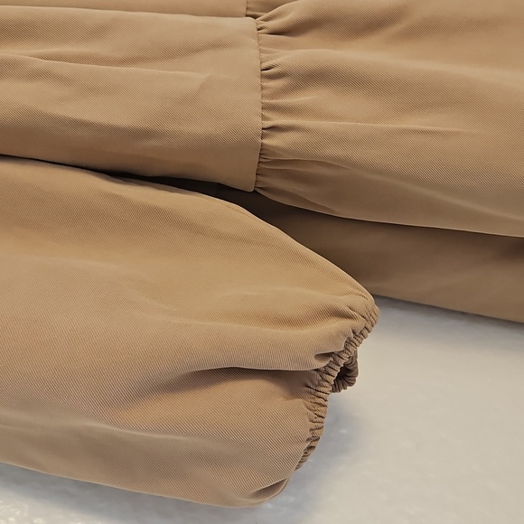 Zara Tan Long Sleeve Tiered Dress - Picture 8 of 8